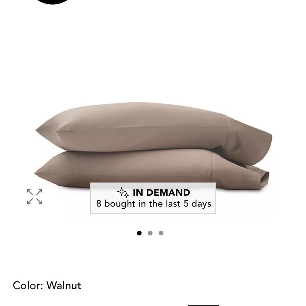 Boll & Branch Signature Hemmed King Pillowcases Walnut Organic Cotton NWT - Picture 4 of 4